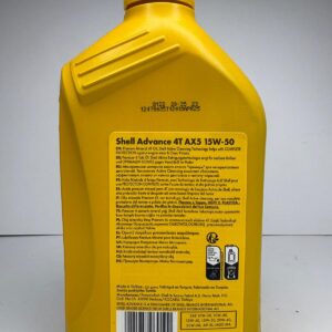 Alternative view of Shell Advance 4t Ax5 15w50 1 LT